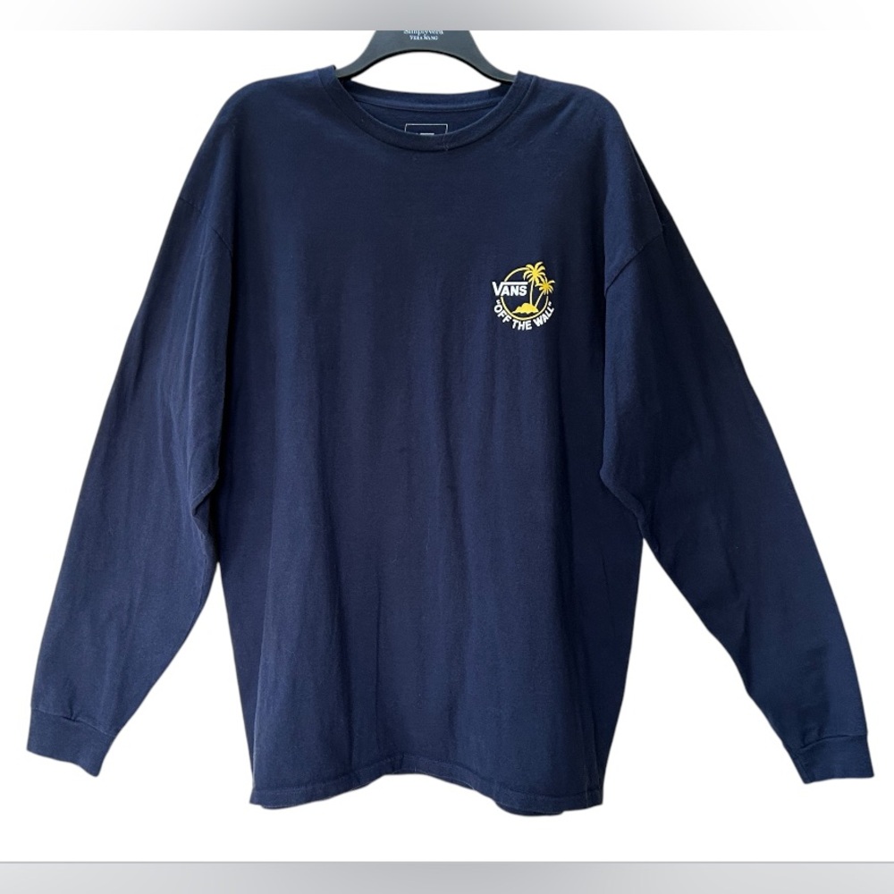 Vans Off the Wall Surf Palm Long Sleeve Skater Logo Graphic Tee Size XL - Picture 4 of 9